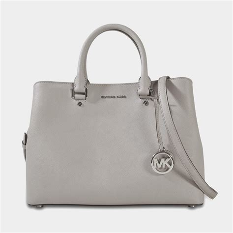 michael michael kors savannah large satchel pearl grey|MICHAEL Michael Kors Savannah Large Saffiano Leather .